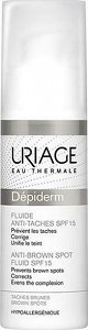 Uriage Depiderm Light Ενυδατική Λεπτόρρευστη Κρέμα Προσώπου Ημέρας με SPF15 για Ευαίσθητες Επιδερμίδες κατά των Ατελειών & των Πανάδων με Βιταμίνη C 30ml