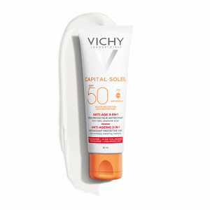 Vichy Ideal Soleil Anti-Age 1 in 1 Αδιάβροχη Αντηλιακή Κρέμα Προσώπου SPF50 50ml