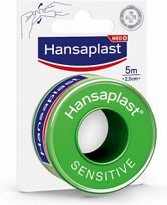 Hansaplast Sensitive Μεταξωτή Επιδεσμική Ταινία 2.5cm x 5m