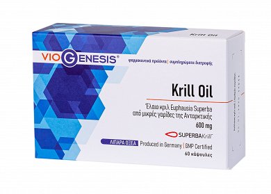Viogenesis Krill Oil Superba 1200mg 60 κάψουλες