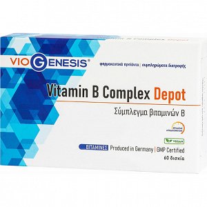Viogenesis Vitamin B Complex Depot 60 κάψουλες