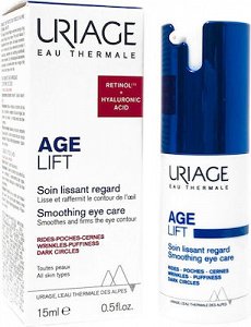 Uriage Age Lift Αντιγηραντική Κρέμα Ματιών κατά των Μαύρων Κύκλων με Ρετινόλη & Υαλουρονικό Οξύ 15ml