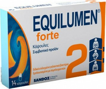 Sandoz Equilumen Forte 2 με Προβιοτικά και Πρεβιοτικά 14 κάψουλες