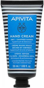 Apivita Hand Cream Κρέμα για Ξηρά-Σκασμένα Χέρια Συμπυκνωμένης Υφής με Βάλσαμο & Μελλισοκέρι, 50ml