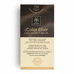 Apivita My Color Elixir Μόνιμη Βαφή Μαλλιών - Ξανθό Σαντρέ Μελί 7.13, 1 Τμχ