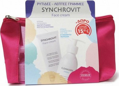 Synchroline Synchrovit Face Cream 50ml & Δώρο Cleancare Intimo 200ml & Νεσεσέρ