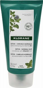 Klorane Detox Normal Hair Mint Conditioner Ενυδάτωσης για Όλους τους Τύπους Μαλλιών 150ml