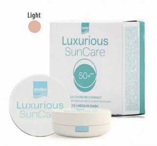 Intermed Luxurious Silk Cover BB Compact Αντηλιακή Πούδρα Προσώπου SPF50 με Χρώμα 01 Light 12gr