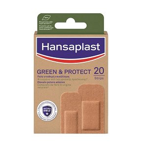 Hansaplast Αυτοκόλλητα Επιθέματα Green & Protect 20τμχ