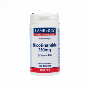 Lamberts Nicotinamide Vitamin B3 250MG 100 ταμπλέτες