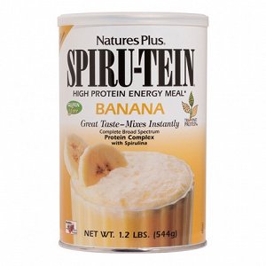 Nature's Plus Spiru-Tein High-Protein Energy Meal Χωρίς Γλουτένη με Γεύση Μπανάνα 544gr