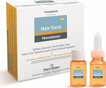 Frezyderm Hair Force Monodoses Day / Night Αγωγή Κατά Της Τριχόπτωσης 14x10ml
