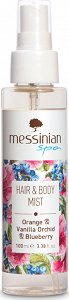 Messinian Spa Hair & Body Mist Πορτοκάλι, Ορχιδέα Βανίλιας & Μύρτιλο Eau Fraiche 100ml