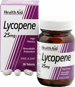 Health Aid Lycopene - Λυκοπένιο 25mg, 30Tabs