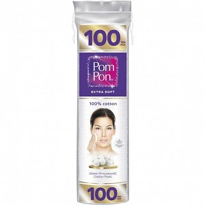 Pom Pon Extra Soft Δίσκοι Ντεμακιγιάζ από 100% Βαμβάκι 100τμχ