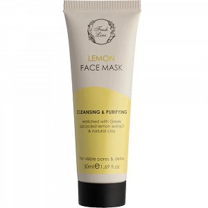 Fresh Line Lemon Μάσκα Ομορφιάς Προσώπου για Καθαρισμό Με Άργιλο 50ml