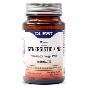 Quest Vitamins Synergistic ZINC 15mg Plus Copper 90 tabs