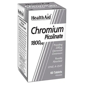 Health Aid Chromium Picolinate 1800μg - Χρώμιο Πικολινικό 1800μg, 60Tabs