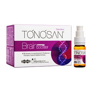 Uni-Pharma Tonosan Brain Energy Booster Συμπλήρωμα για την Μνήμη 7ml 15 φιαλίδια