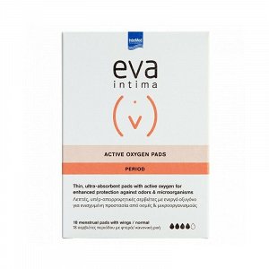 Intermed Eva Intima Active Oxygen Σερβιέτες με Φτερά 18τμχ