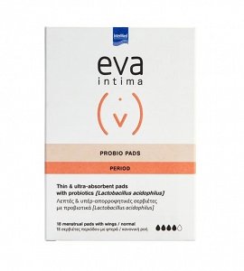 Eva Intima Probio Pads Σερβιέτες με Φτερά 18τμχ