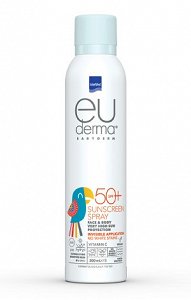 InterMed Euderma Babyderm SPF50 Αδιάβροχο Παιδικό Αντηλιακό Spray για Πρόσωπο & Σώμα 200ml