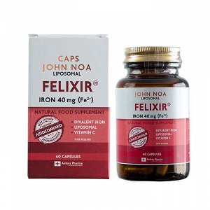 John Noa Liposomal Felixir Iron 40mg 60 κάψουλες