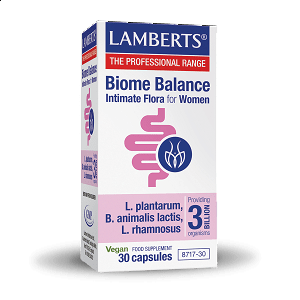 Lamberts Biome Balance Intimate Flora For Women Συμπλήρωμα με Προβιοτικά 30 φυτικές κάψουλες