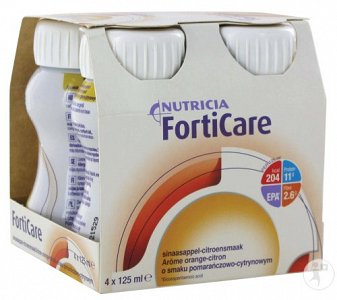 Nutricia Forticare 4 x 125ml Πορτοκάλι Λεμόνι