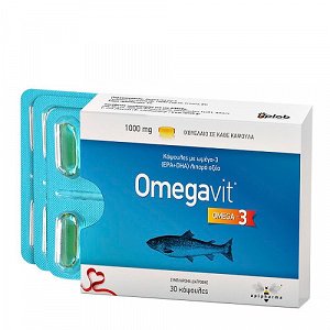 Uplab Pharmaceuticals Omegavit Ιχθυέλαιο 1000mg 30 μαλακές κάψουλες