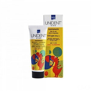Intermed Οδοντόκρεμα Unident 50ml 500 ppm με Γεύση Τσιχλόφουσκα για 2+ χρονών