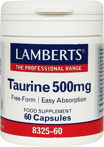 Lamberts Taurine 500mg 60 κάψουλες