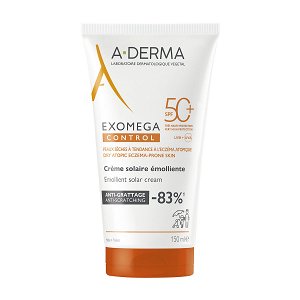 A-Derma Exomega Control Αδιάβροχη Αντηλιακή Κρέμα Προσώπου & Σώματος SPF50+ 150ml