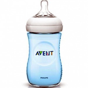 Avent Scf695/17 Plastic Feeding Bottle Natural Blue 260ml