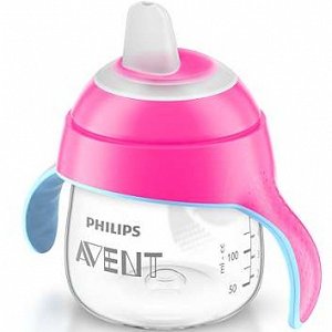 Avent Scf751/07 Κύπελλο Με Στόμιο & Λαβές Ροζ 200ml