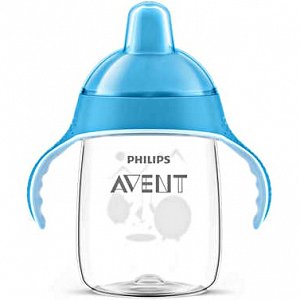 Avent Scf755/05 Κύπελλο Με Στόμιο & Λαβές Μπλε 340ml
