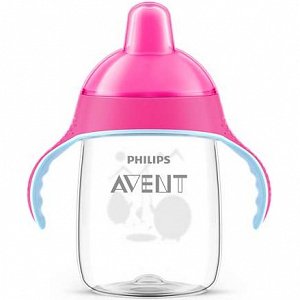 Avent Scf755/07 Κύπελλο Με Στόμιο & Λαβές Ροζ 340ml