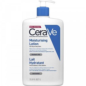 CeraVe Moisturising Ενυδατική Lotion Σώματος με Υαλουρονικό Οξύ για Ξηρές Επιδερμίδες 1000ml