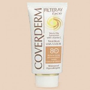 Coverderm Filteray Face Tinted SPF80 Light Beige