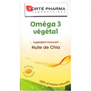 Forte Pharma Omega 3 Vegetal (Φυτικής Προέλευσης Ω3) 60Caps