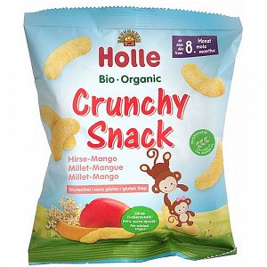 Holle Organic Crunchy Snack Millet-Mango Σνακ Δημητριακών με Κεχρί-Μάνγκο από 8 Μηνών 25g