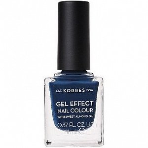 Korres Gel Effect Nail Colour Βερνίκι Νυχιών Νο 84 Indigo Blue 11ml