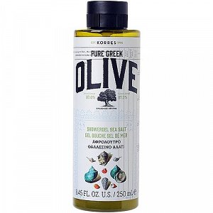 Korres Pure Greek Olive Shower Gel Sea Salt - Θαλασσινό Αλάτι 250ml