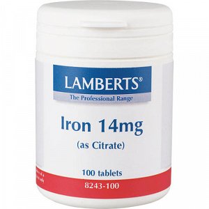 Lamberts Iron 14mg 100tabs
