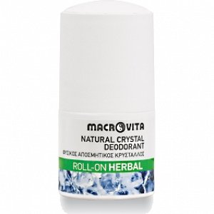 Macrovita Φυσικός Αποσμητικός Κρύσταλλος Roll-On Herbal, 50ml