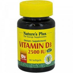Nature Plus Vitamin D3  2500IU 90Caps
