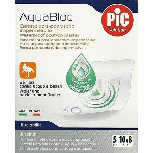 PiC Aquablock Anti-Bacterial 10x8cm 5Τμχ