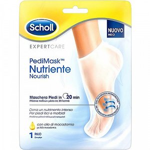 Scholl PediMask Nourish Foot mask with Macadamia oil 1Pair