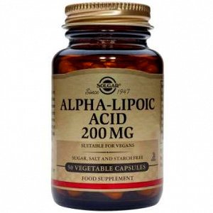 Solgar alpha lipoic acid 200mg, 50V.caps