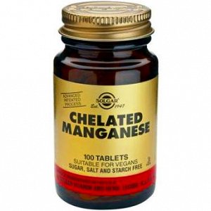 Solgar Chelated Manganese 8mg 100tabs
